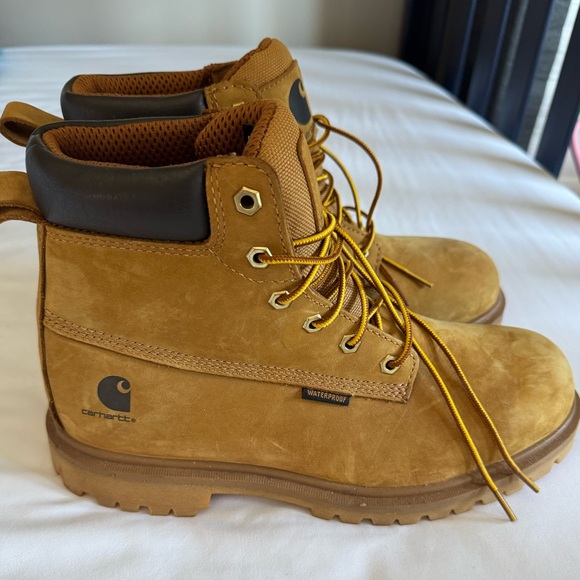 Carhartt Men's Discontinued Waterproof Tan Work Boots NWOT - Picture 2 of 9